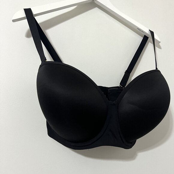 NEW ThirdLove Black 24/7 Classic Strapless Bra Underwired Bra Size 34H - Picture 3 of 6